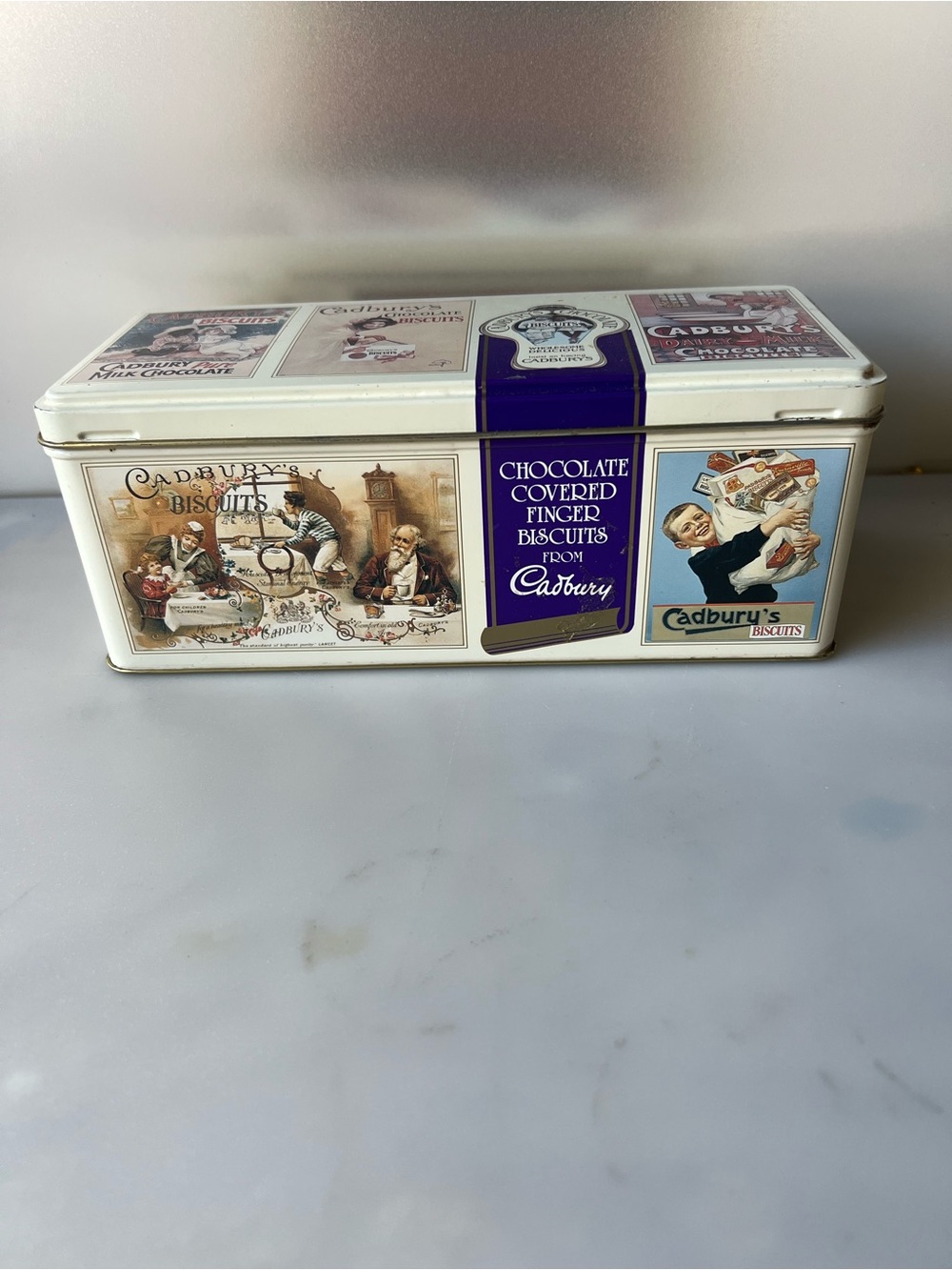 vintage 1990s Cadbury's Chocolate Finger Biscuit Tin